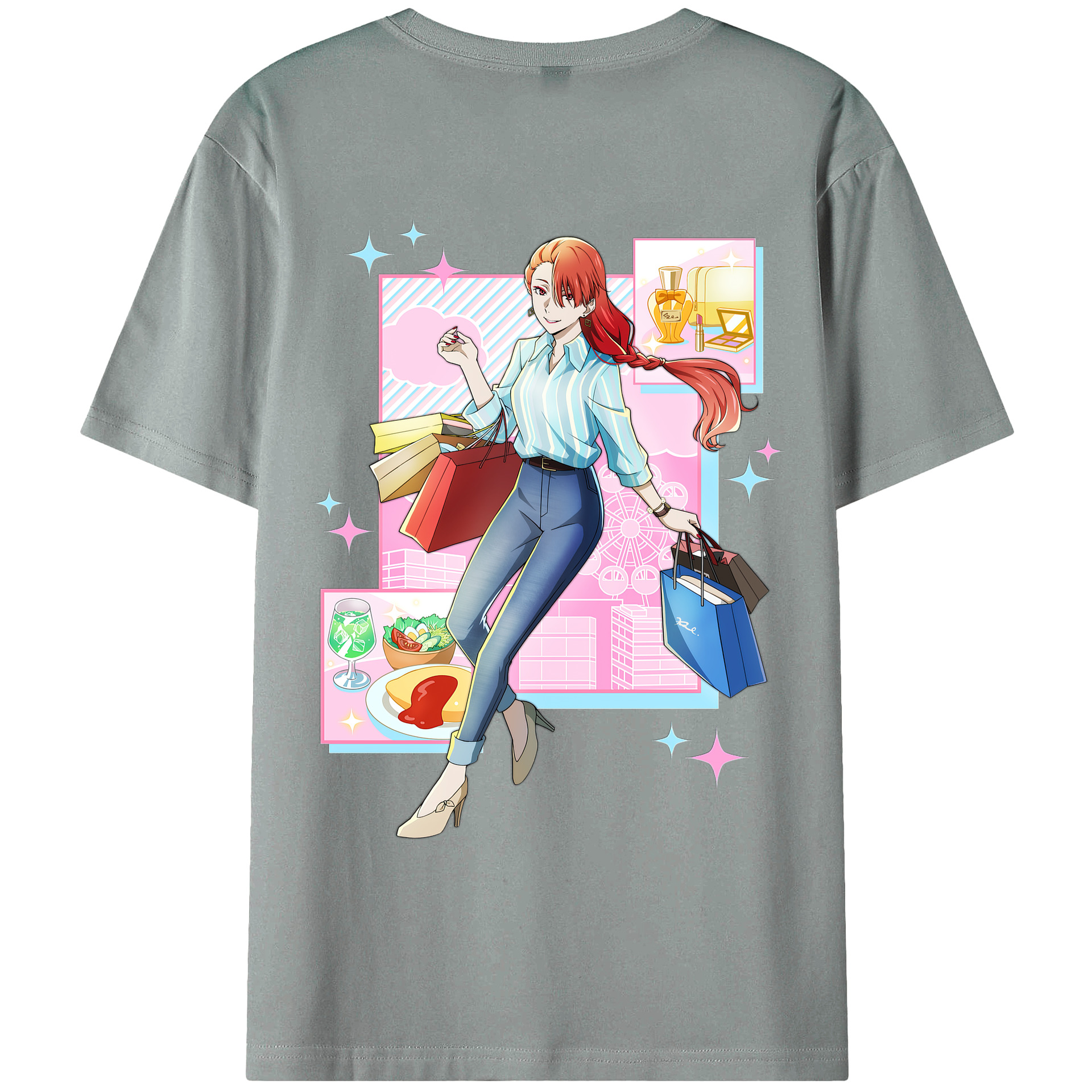 （画像用） 文豪ストレイドッグス Bungo Stray Dogs 綿100％ メンズ半袖Tシャツ（バックプリント） 通気性